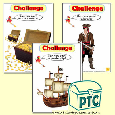 Pirate Themed 'Can you find …?' big / small Challenge
