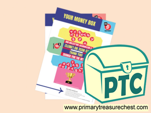 Red Nose Day Money Box Template