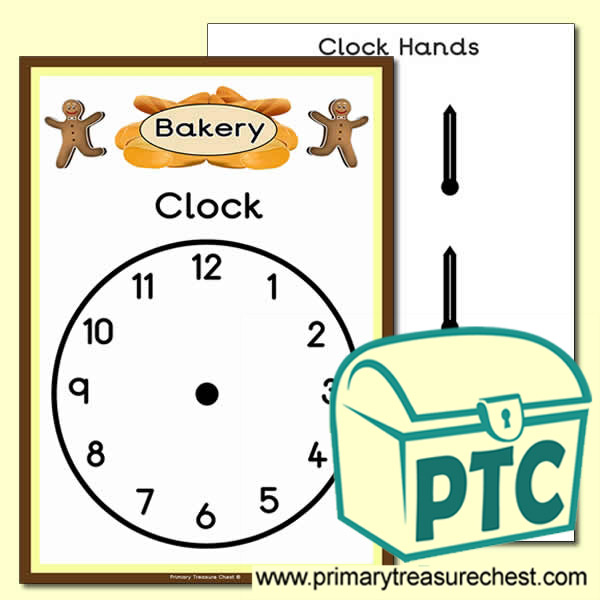 Bakery Role Play Shop Clock
