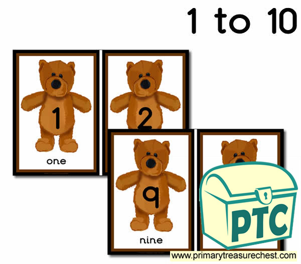 Bear Number Line 1-10