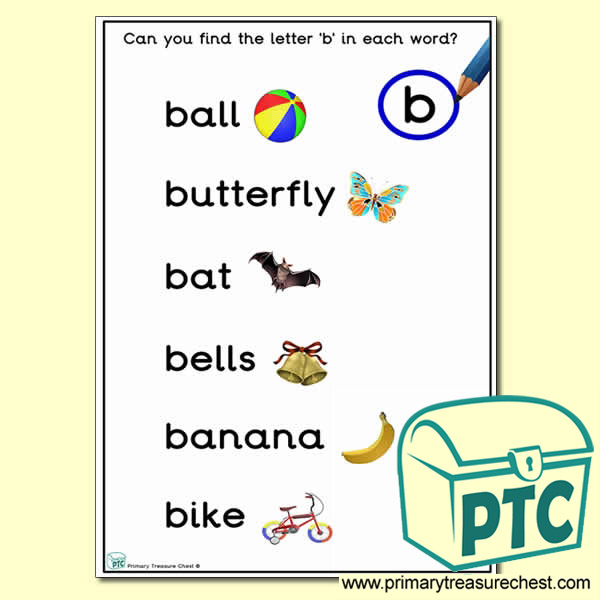 Letter B Words  Covoji Learning