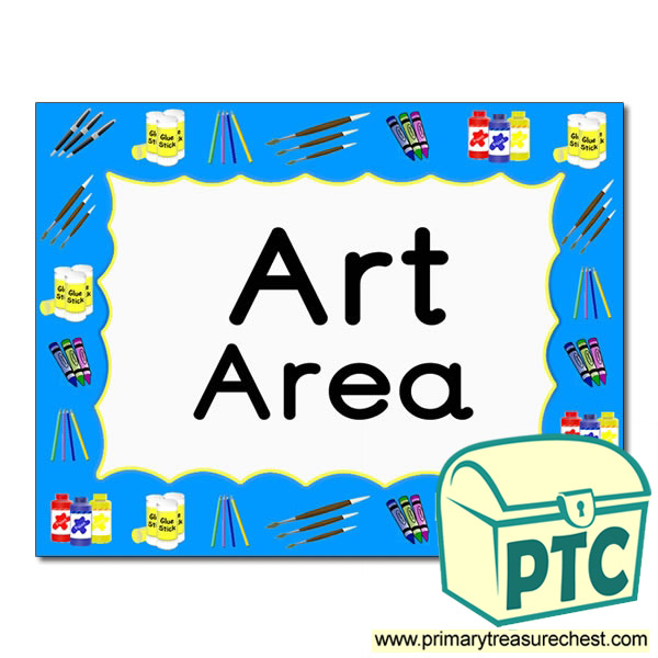 Art Area Classroom Sign