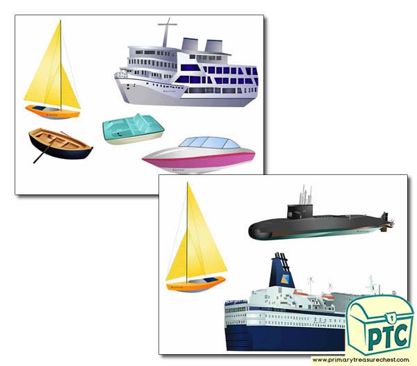 Sea Transport Storyboard / Cut & Stick Images