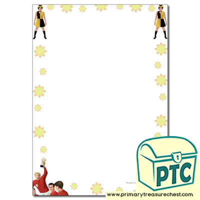 1960s Themed Page Border/Writing Frame (no lines)