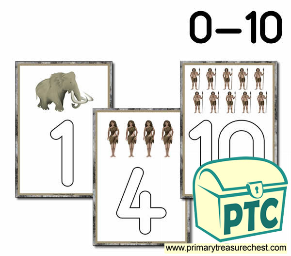 Mammoth Themed Playdough Mat 0-10