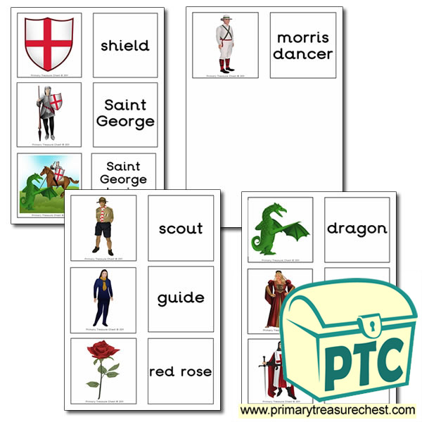 Saint George's Day Matching Cards