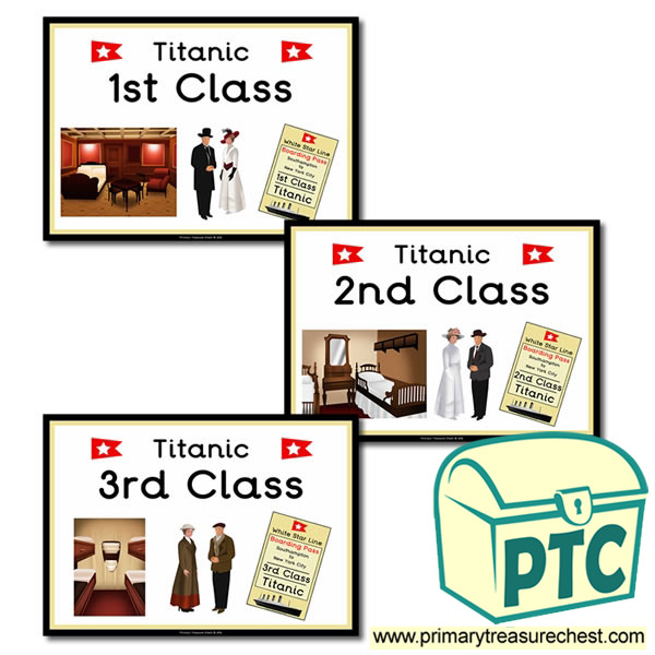 Titanic Themed Display Signs