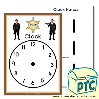 Wild West Sheriff Role Play Clock