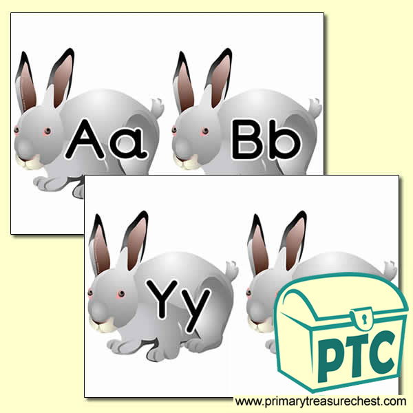 Rabbit Alphabet Cards