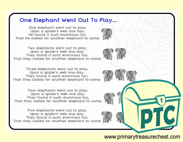  'One Elephant Went Out to Play' Song