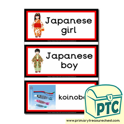 Japanese Children's Day Themed Flashcards