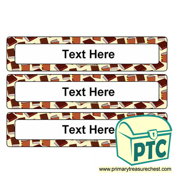 Reading Themed Drawer Labels (Large)