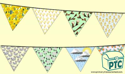 Spring Themed Bunting