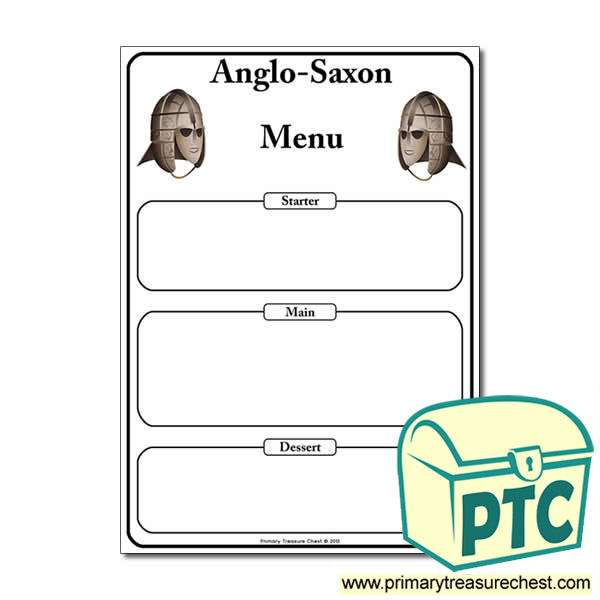 Anglo-Saxon Themed Menu  Worksheet