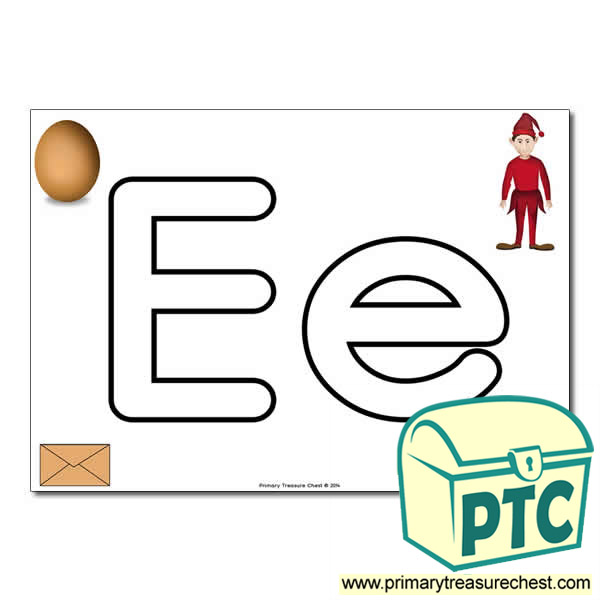  'Ee' Upper and Lowercase Bubble Letters A4 Poster, containing high quality, realistic images