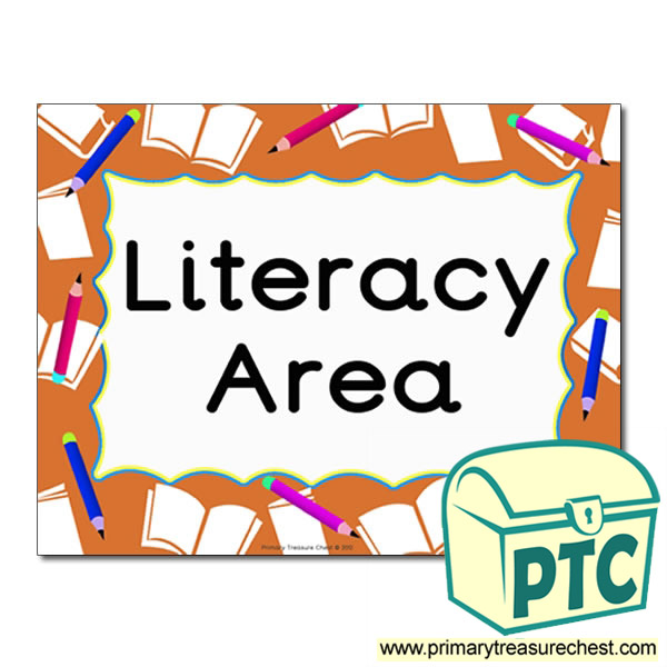 Literacy Area Classroom Sign
