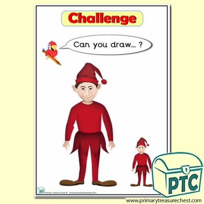 'Can you draw …?' Elf Drawing Challenge