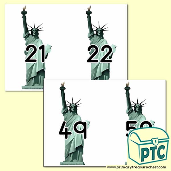 Statue of Liberty Line Bunting - American Teaching Resources - K-12 printables