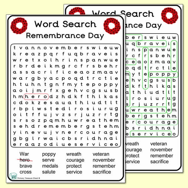remembrance-day-word-search-a4-primary-treasure-chest
