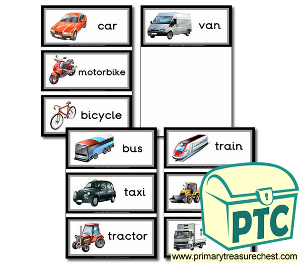 Means of Transport Vocabulary Flashcards