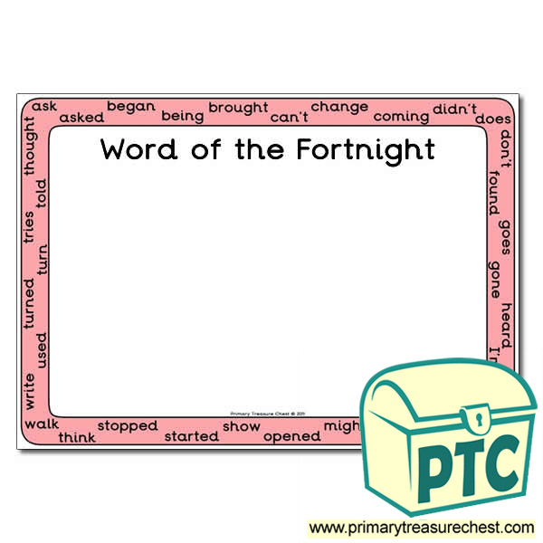 HF Words Year 4 Word Of The Fortnight Poster Primary Treasure Chest