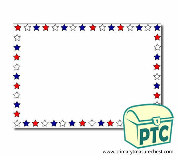 Red White and Blue Border