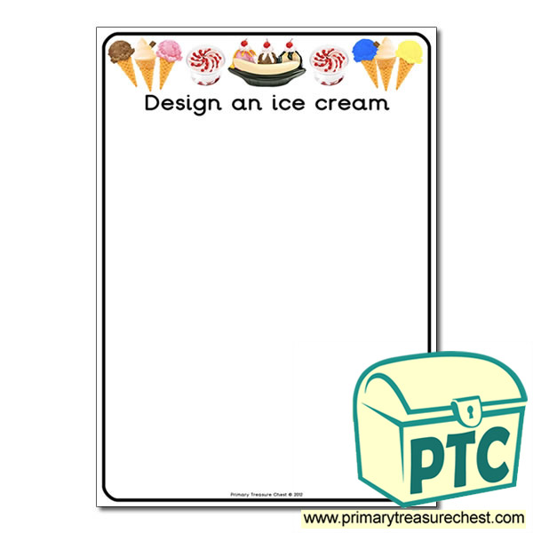Ice Cream Writing Worksheets For Kindergarten - Worksheets Library